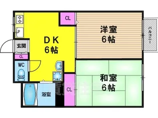 ユニメント林【1階】の間取り