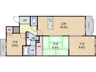 パレセゾン・アン【201号室】の間取り