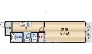 「プレジール天神」【1階】の間取り
