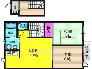 カーサ西の丘【2階】の間取り