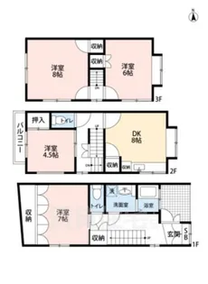 京都府京都市西京区桂乾町【一戸建】の間取り