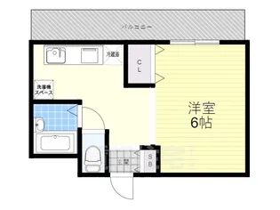 夙川ハイツAiOi【2階】の間取り