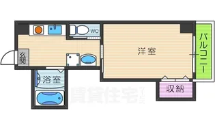 LakiaApartment夙川【4階】の間取り