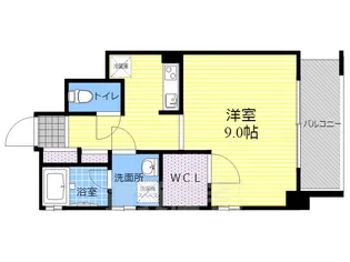 ハーモニアス西大路【9階】の間取り