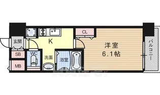 大阪府大阪市淀川区塚本3丁目【マンション】の間取り