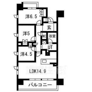 レ・ジェイド名古屋【13階】の間取り