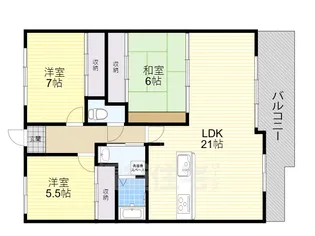 エトワール緑丘【4階】の間取り