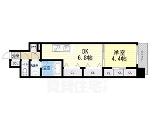 ブランTAT西宮江上町【7階】の間取り