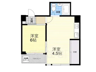 ライフポケット甲子園【2階】の間取り