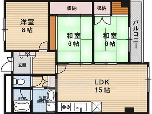 グランドパレスもと庄屋【5階】の間取り