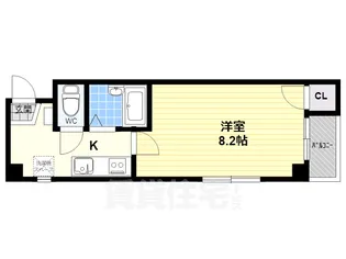 リバリー朱雀【405号室】の間取り