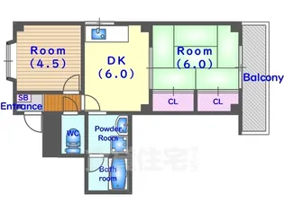 グレートハウス【3階】の間取り