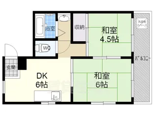 ハイツ小倉山【2階】の間取り