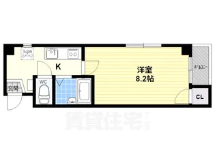 リバリー朱雀【202号室】の間取り