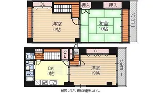 ルネ河原町【8階】の間取り