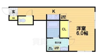 綾小路アパートメント(アヤノコウジ)【3階】の間取り