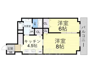 Casa花車【4階】の間取り