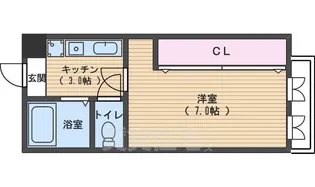 ハウスピエーメ【4階】の間取り