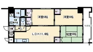 ミルウィンドウ【6階】の間取り