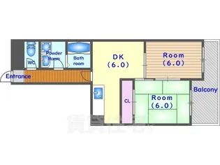 カステッロロッソ【5階】の間取り