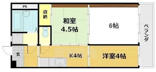 コーポエル【4階】の間取り