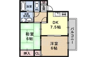 クレールエルマ【1階】の間取り