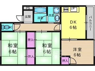 ハイツ竹風【2階】の間取り