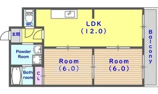 第21長栄コーポ小山【4階】の間取り