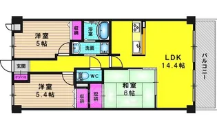 セントフローレンスパレス桂【3階】の間取り