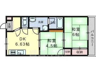 レジデンス ヤマテ【302号室】の間取り