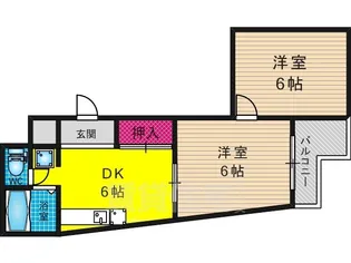 京都府京都市西京区桂浅原町【マンション】の間取り