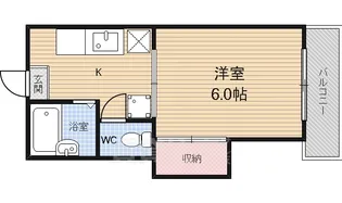 コスモ桂【111号室】の間取り
