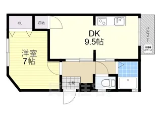 プリオール京都【303号室】の間取り