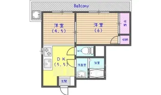 シャトル松尾【3階】の間取り