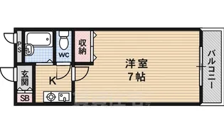 第6レジデンス春田【636号室】の間取り