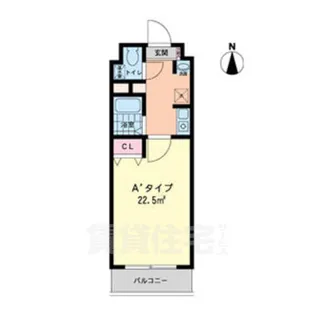 フィップロード【102号室】の間取り