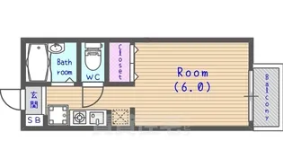 ガーデンハイツ西向日【1階】の間取り