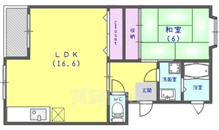 シャトーおさんだ【2階】の間取り
