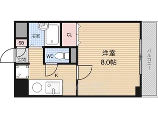 エスパシオ澤田【206号室】の間取り