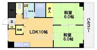 レジデンス桂川【1階】の間取り
