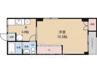 ハイツサンモア【2階】の間取り