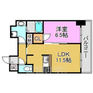 レーヴメゾン尼崎昭和通【12階】の間取り