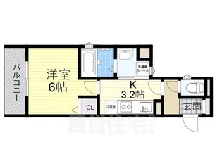 フォレストクリエオーレ中川【3階】の間取り