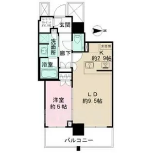 1LDKの間取り画像