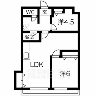 Kスクエアサウス 【5階】の間取り