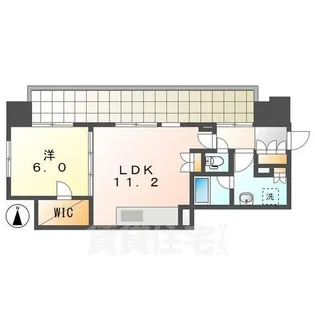 プラウドタワー名古屋伏見【19階】の間取り