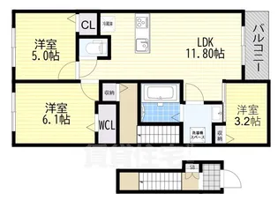 サンリットM2【2階】の間取り