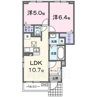 サンリットM2【1階】の間取り