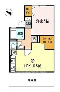 ノーブル広野 B棟【1階】の間取り