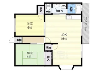 メゾン津々山台【2階】の間取り